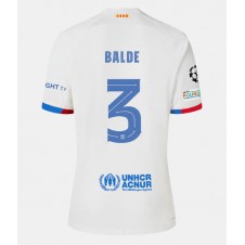 Barcelona Alejandro Balde #3 Bortatröja 2023-24 Korta ärmar